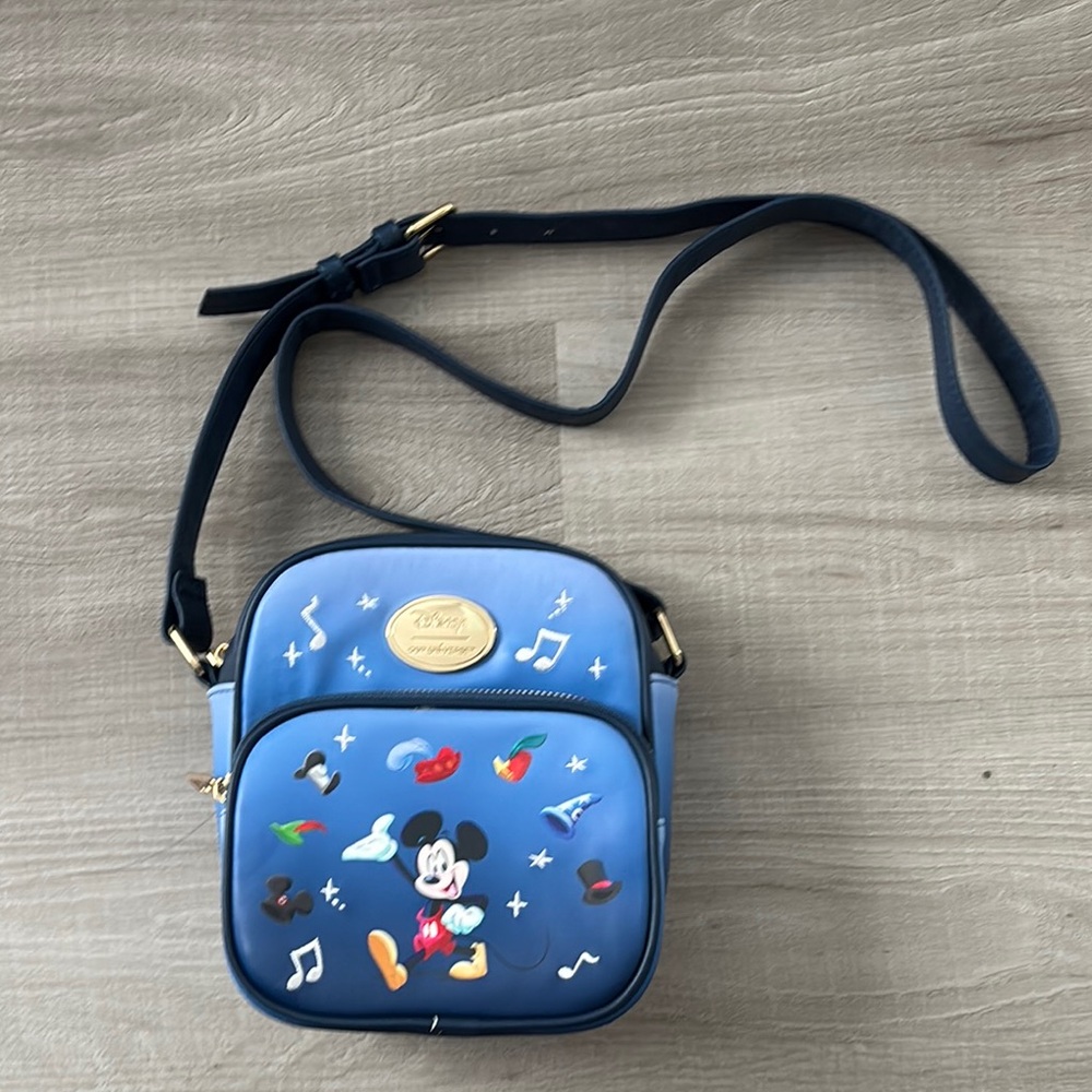 Blue Disney Crossbody Bag with Mickey Design
